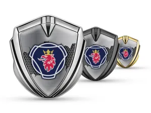Scania Metal Domed Emblem Durable Stylish Shape